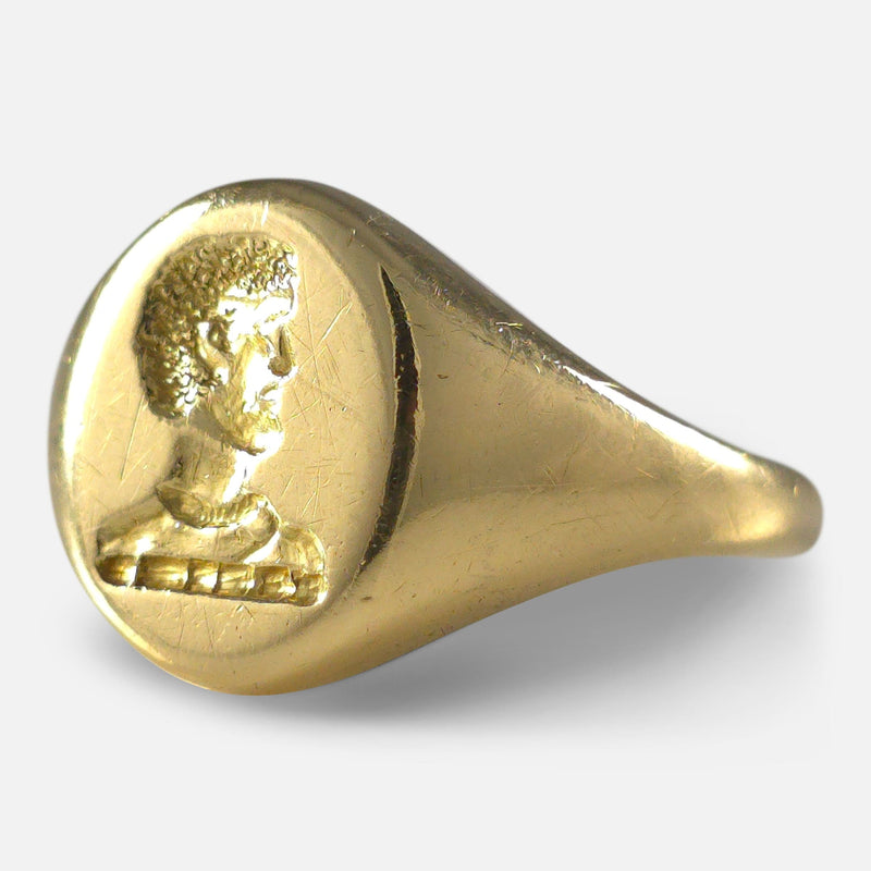 the ring viewed from the right side at a slight angle