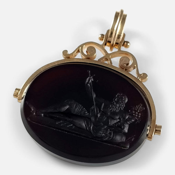 The pendant viewed at a slight angle