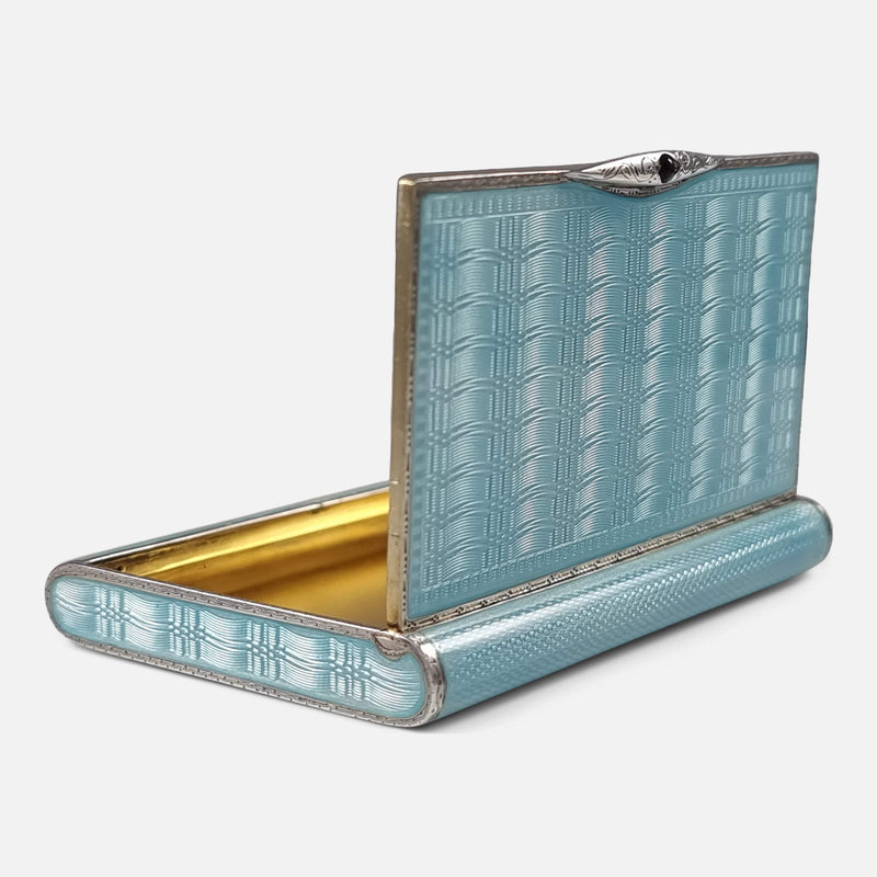 the case opened and viewed from the back