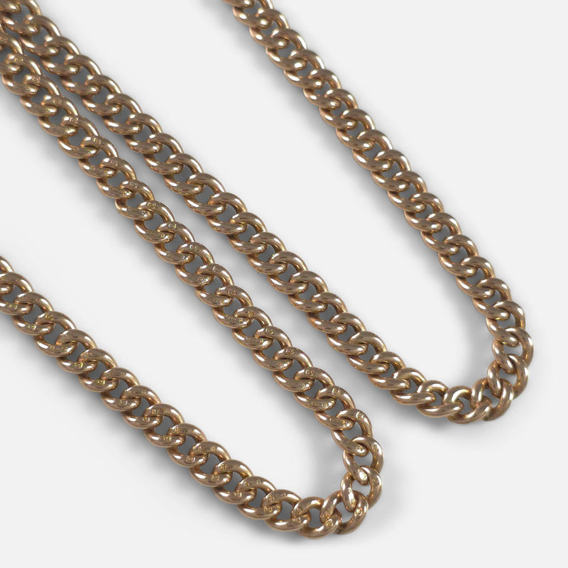 a section of the chain in focus