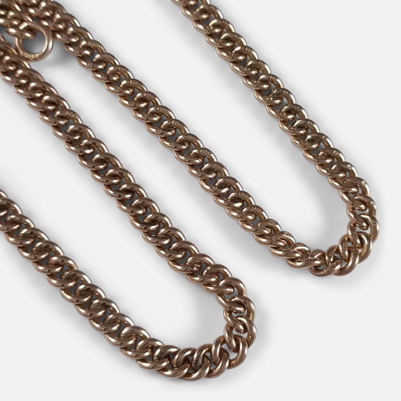focused on sections of the chain