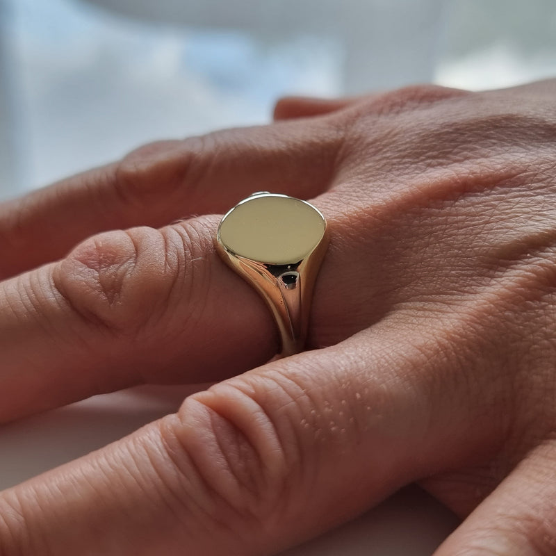 ring shown on finger