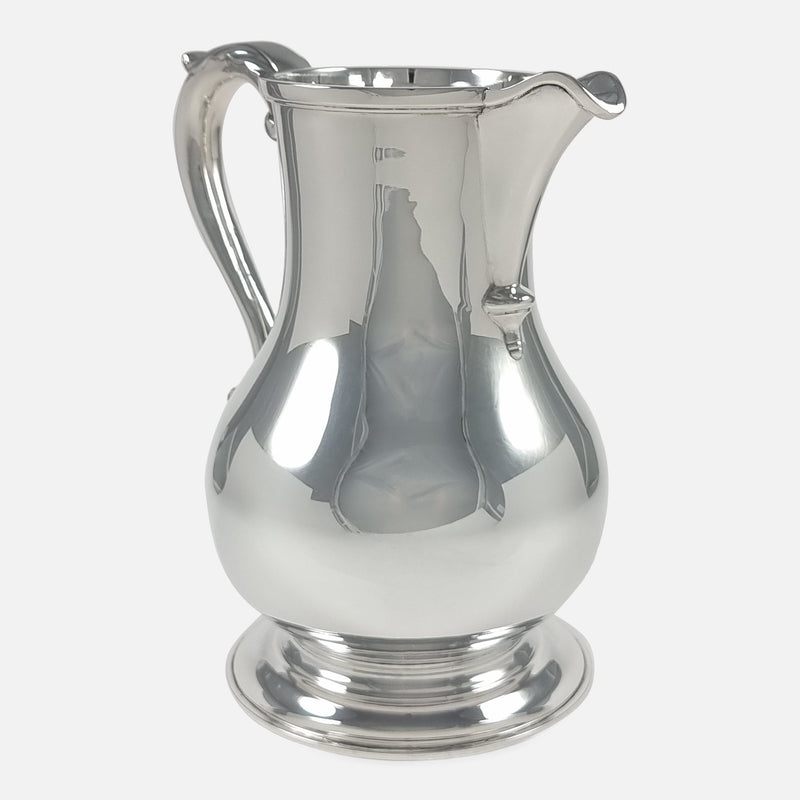 the jug rotated with spout facing slightly towards the right