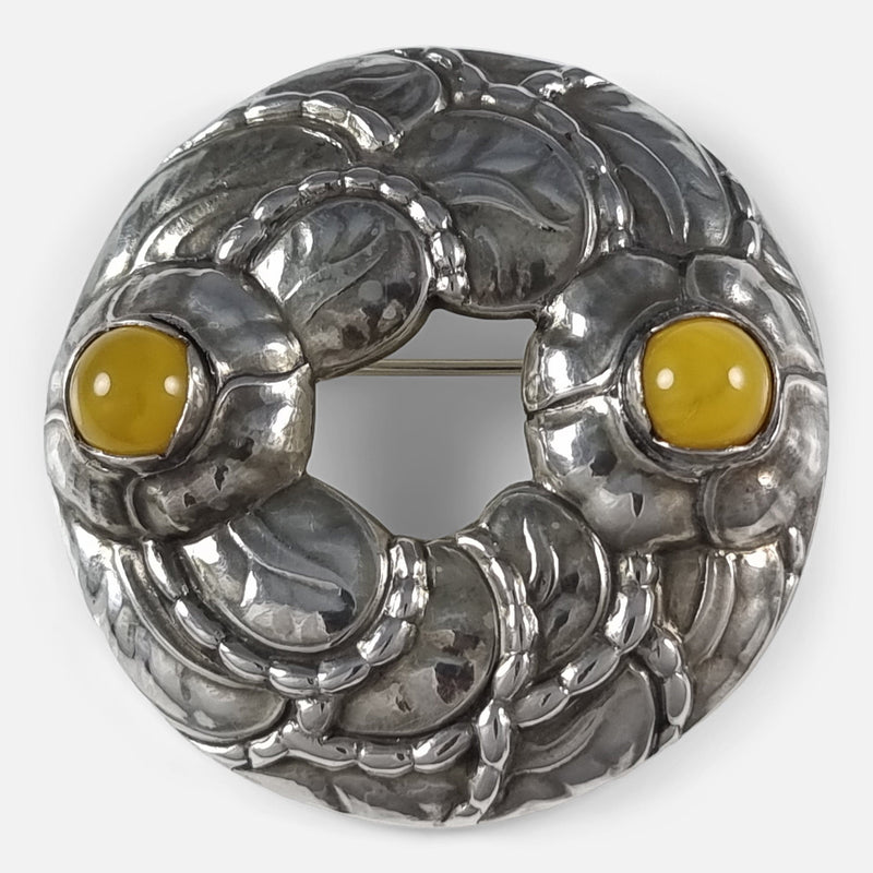 a birds eye view of the brooch