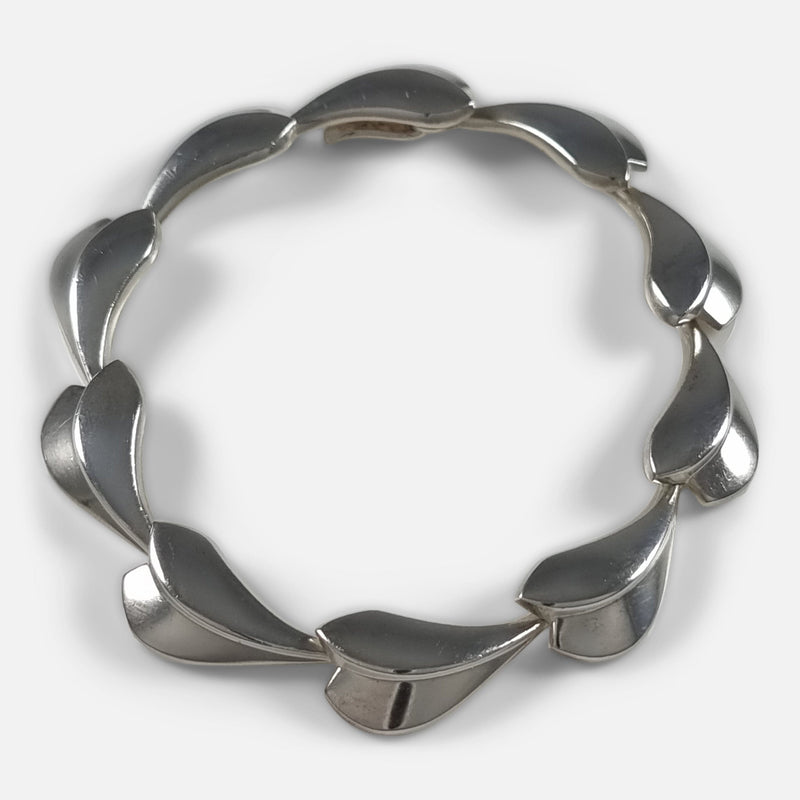 the bracelet viewed from a slightly raised position
