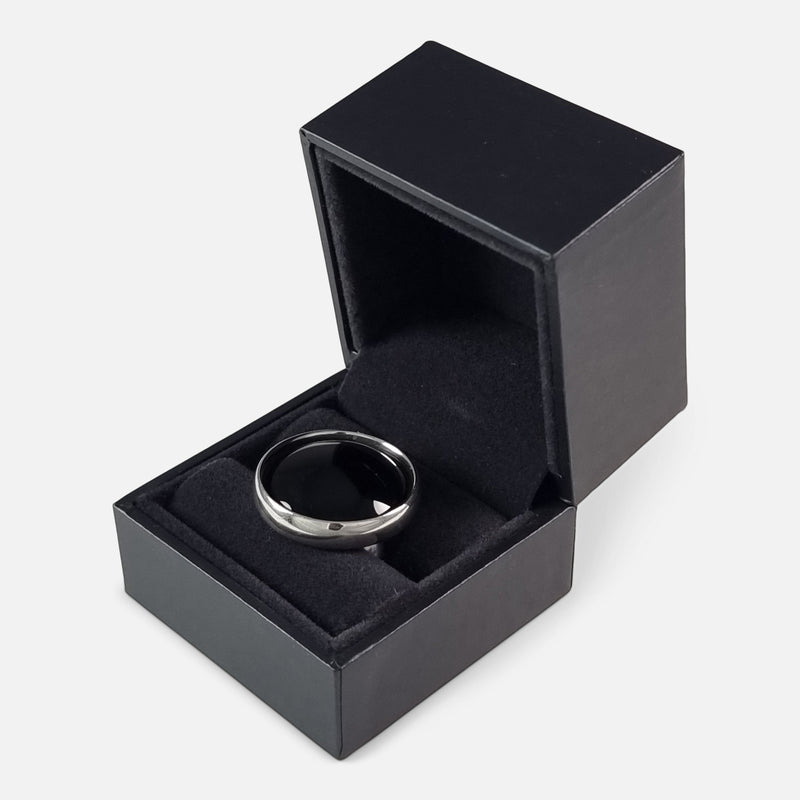the ring viewed in its original box