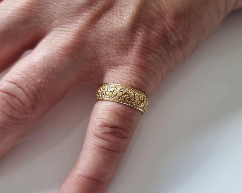 the ring viewed on finger