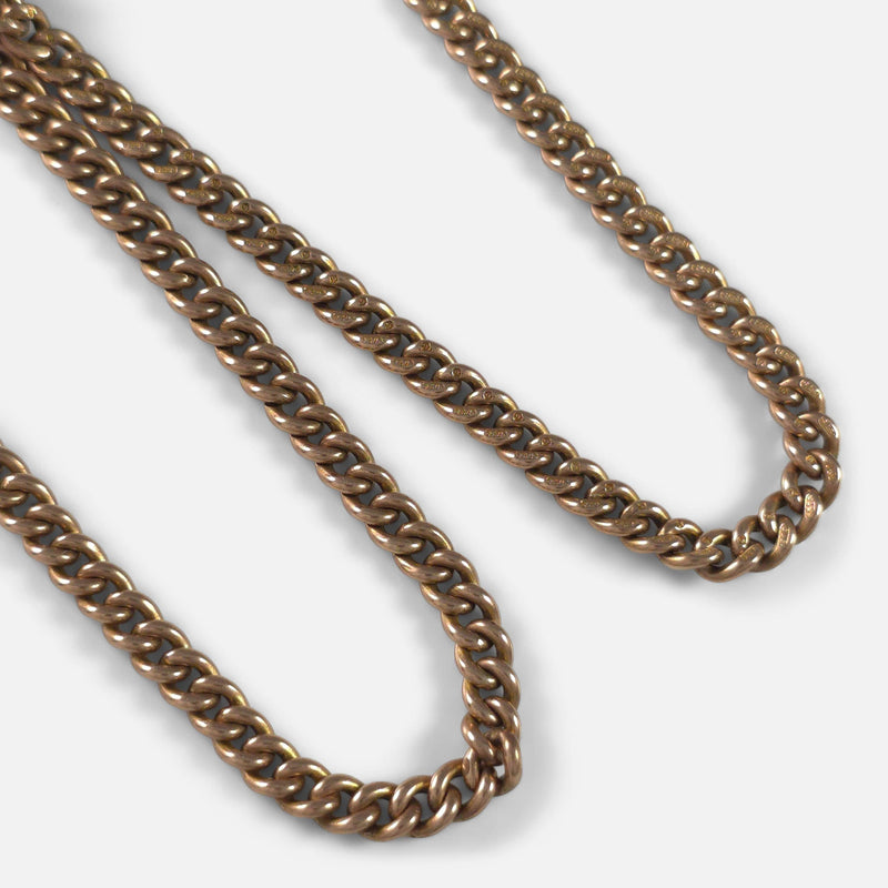 a section of the chain in focus