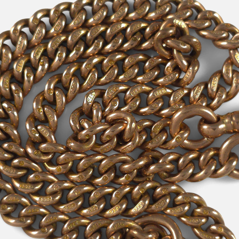 the partially hallmarks to a number of chain links in focus