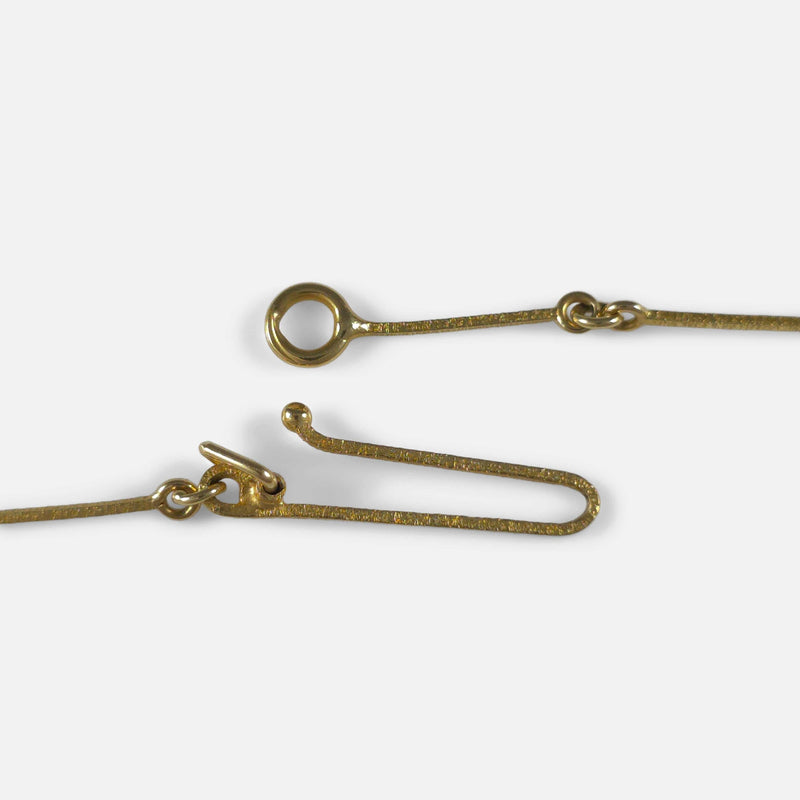 the clasp unfastened