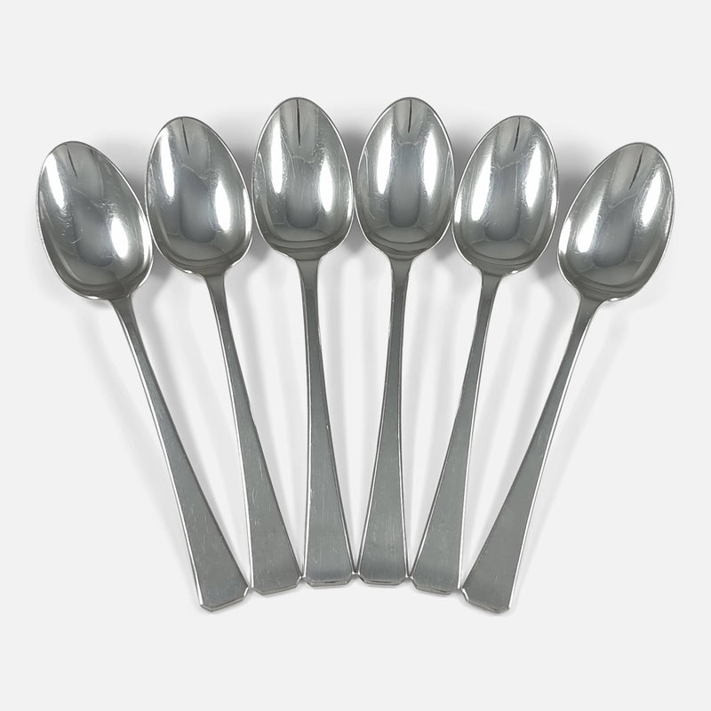the spoons laid out in a fan formation