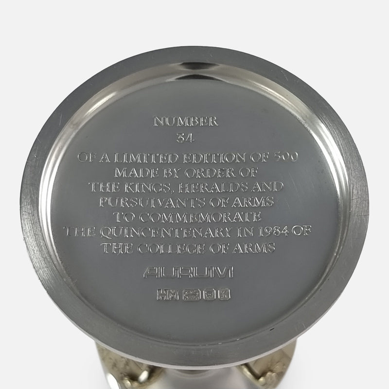 the engraving to the base