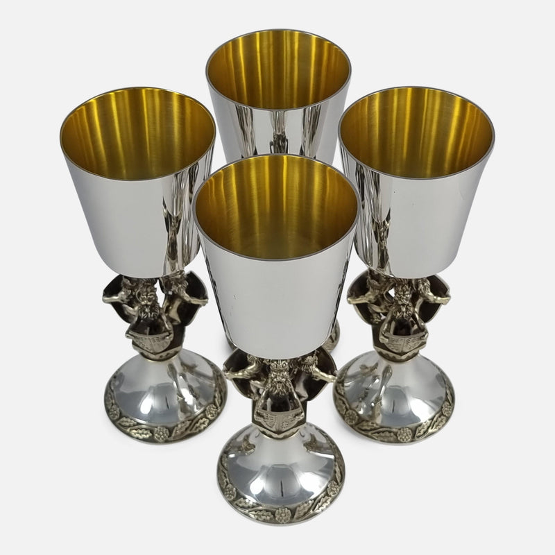 the goblets viewed from above