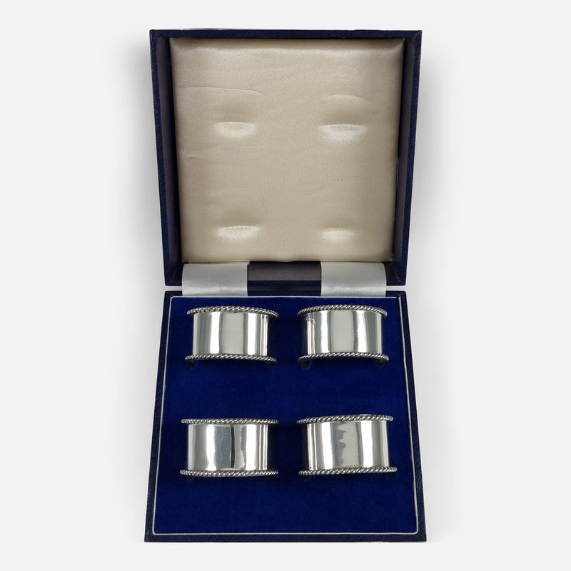 a view of the napkin rings in their case