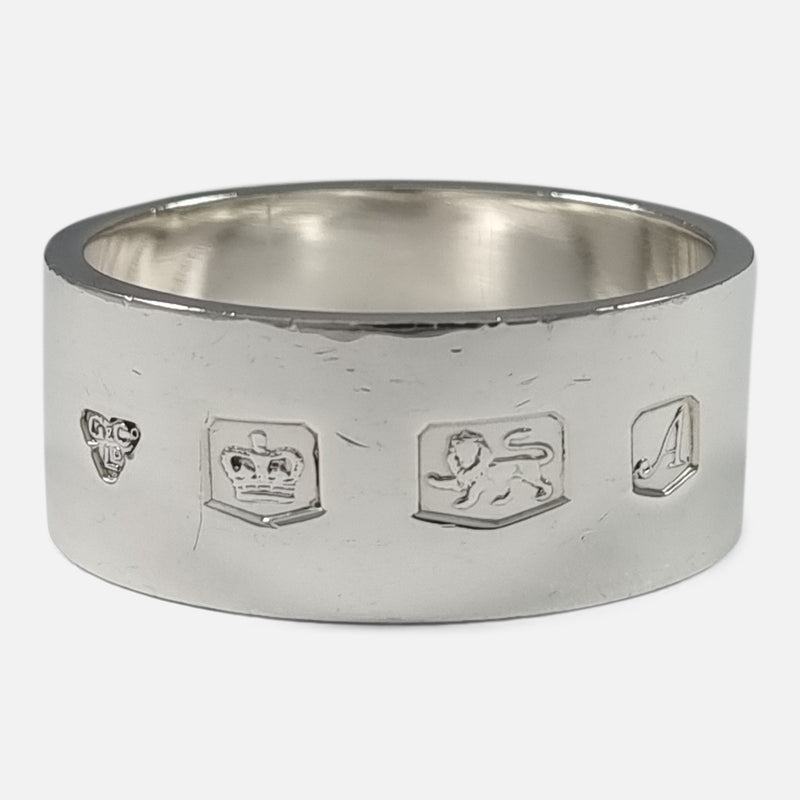 the napkin ring with Sheffield hallmarks