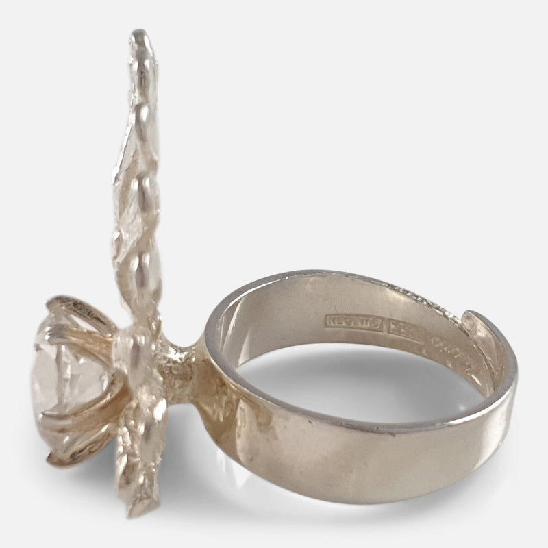 the ring viewed side on