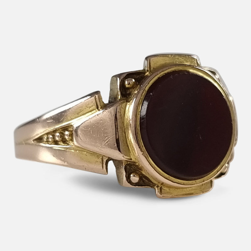 the ring viewed from the left side at a slight angle