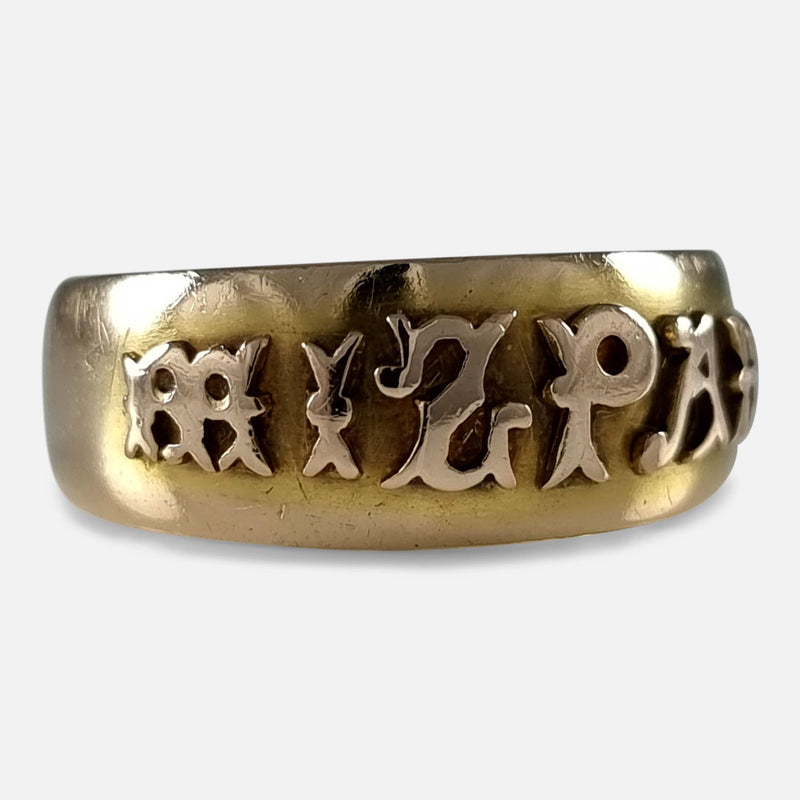 the ring viewed from the left side at a slight angle