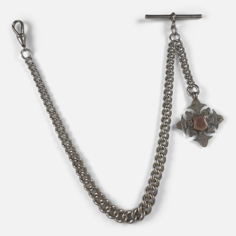 The chain laid out as it was originally intended to be worn