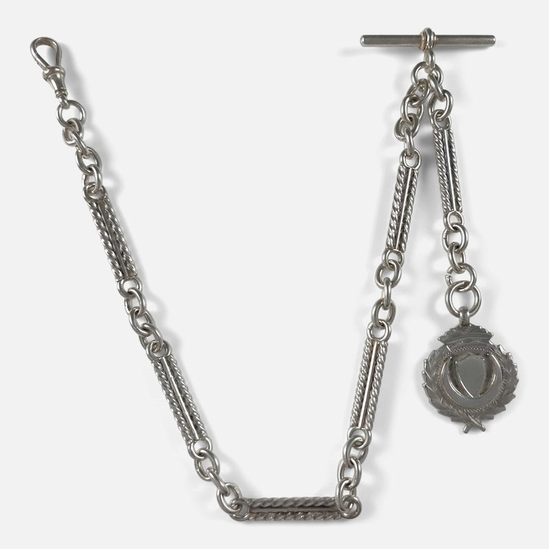 The chain laid out as it was originally intended to be worn