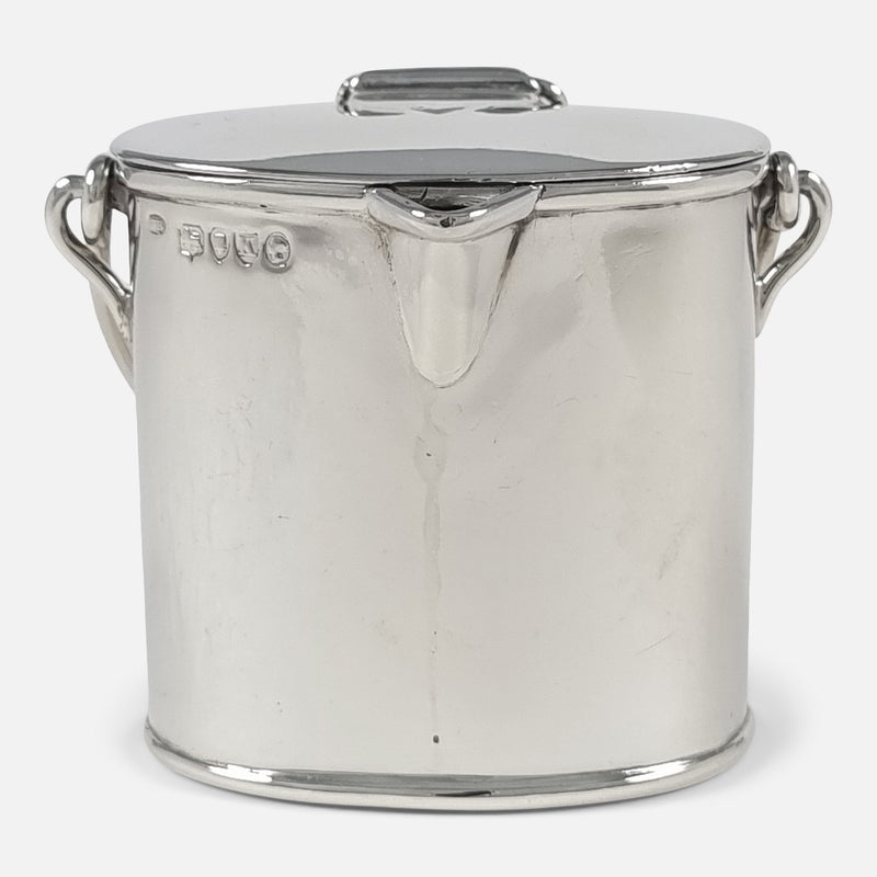 the cream pail viewed from the front