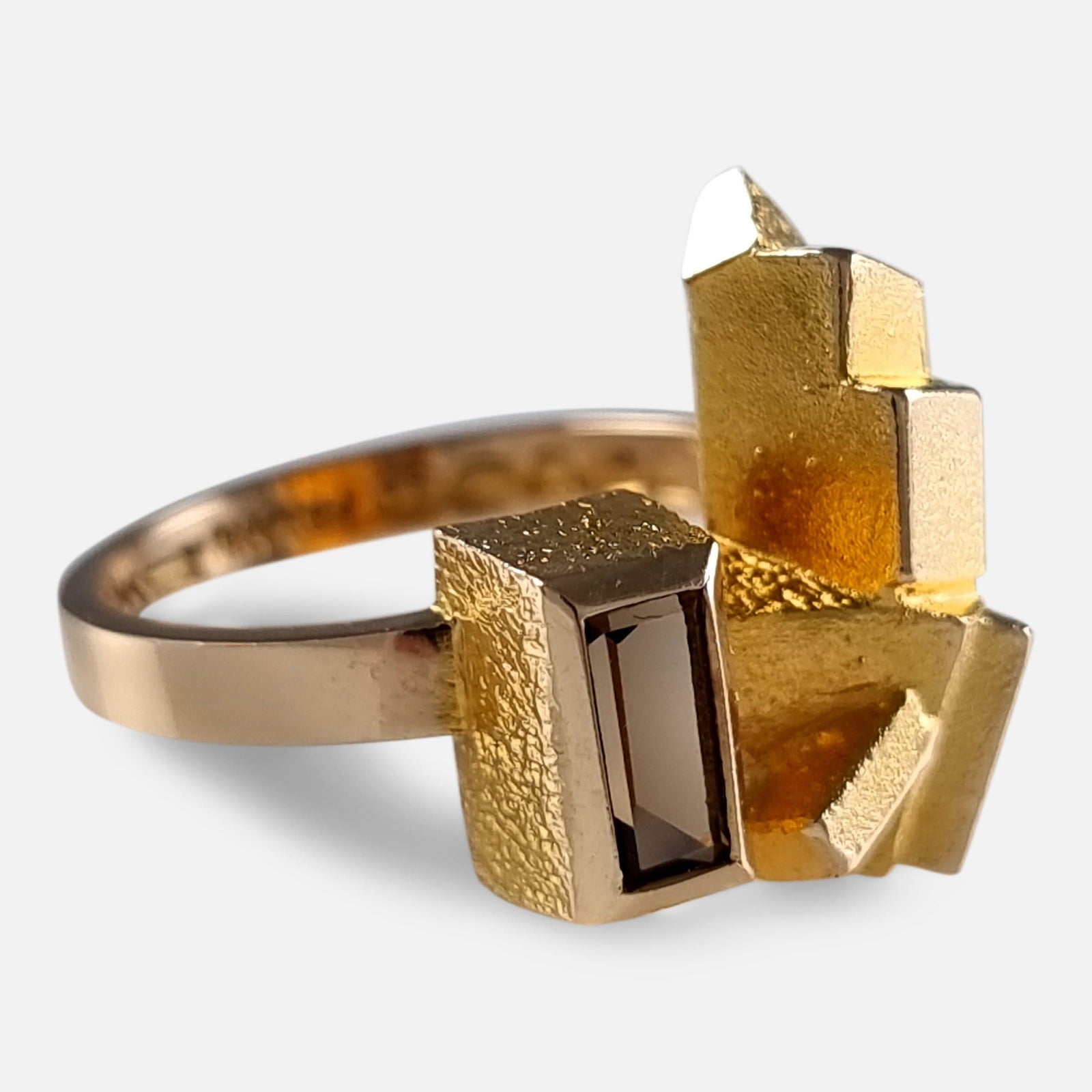 Lapponia 14ct Gold Smokey Quartz Ring