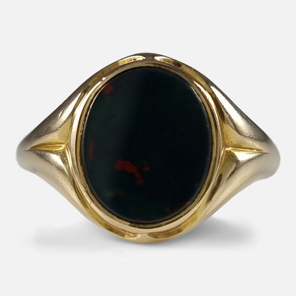 the signet ring viewed from the front