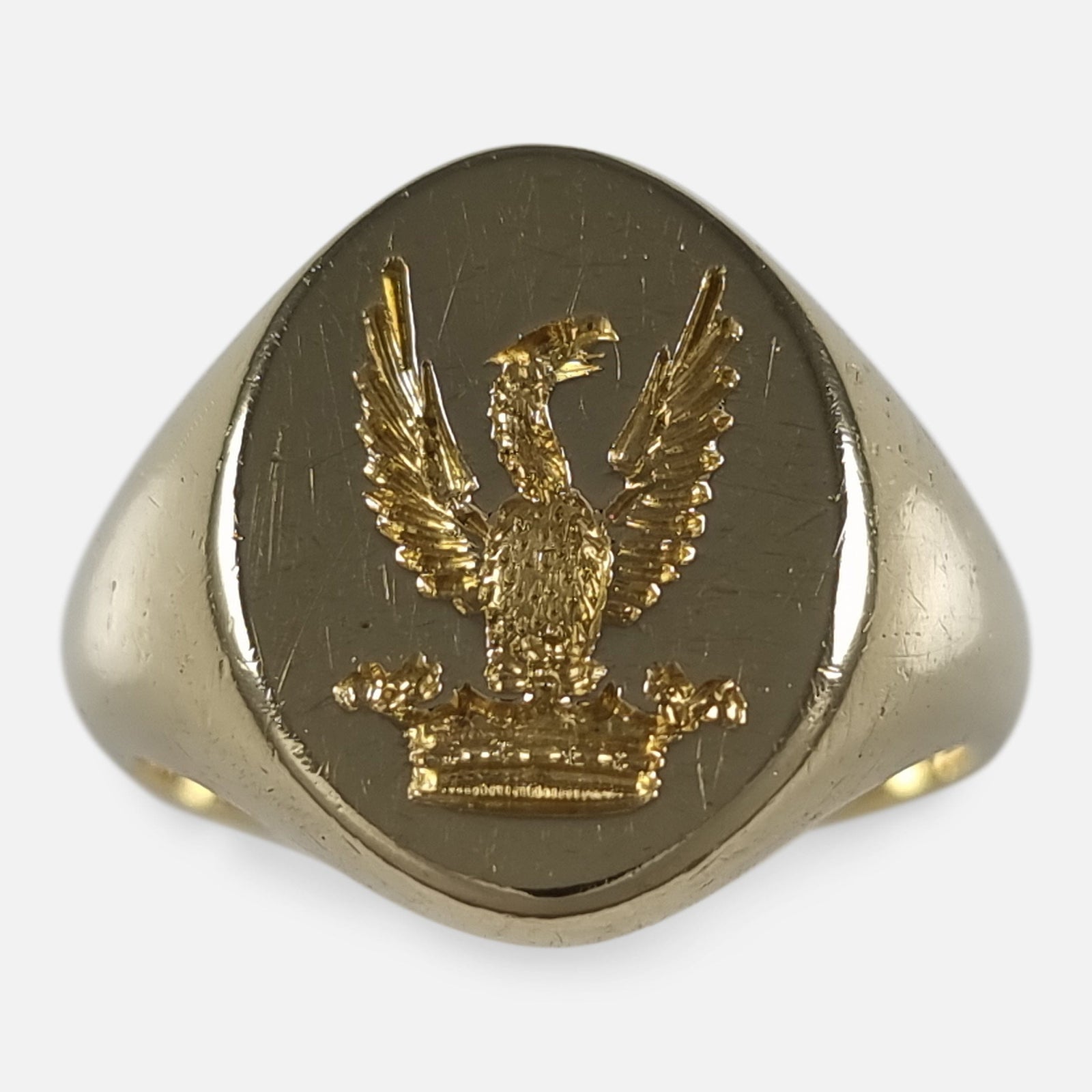 18ct Gold Intaglio Signet Ring Charles Green Son 1988