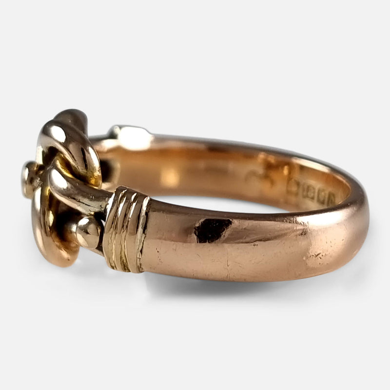 the ring viewed side on
