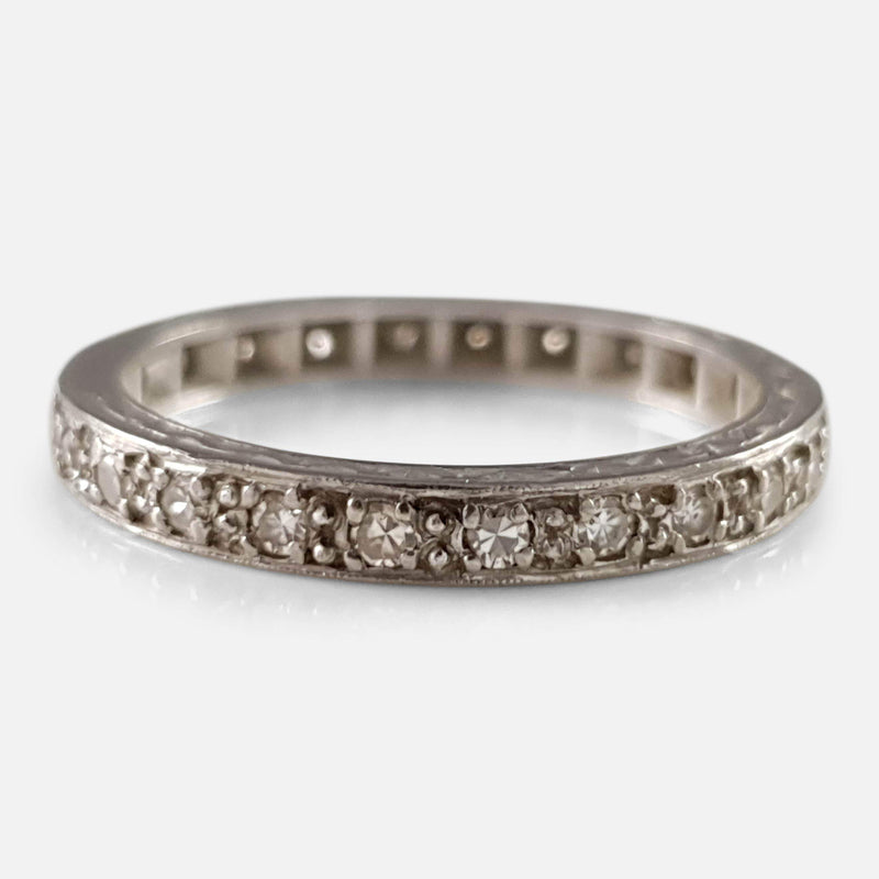 a view of the eternity ring from the front