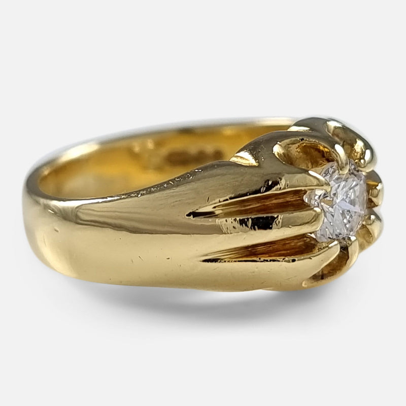 the ring viewed from the left side at a slight angle