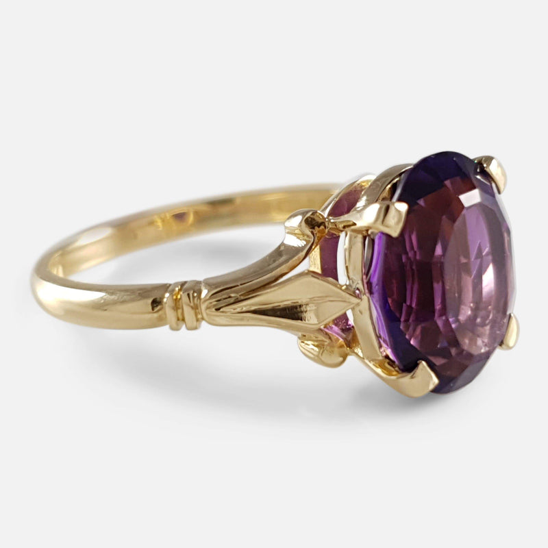 the ring viewed from the left side at a slight angle