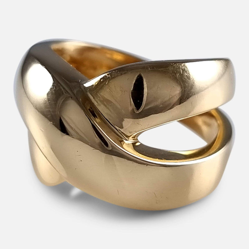 18ct Yellow Gold Crossover Dress Ring, 1998