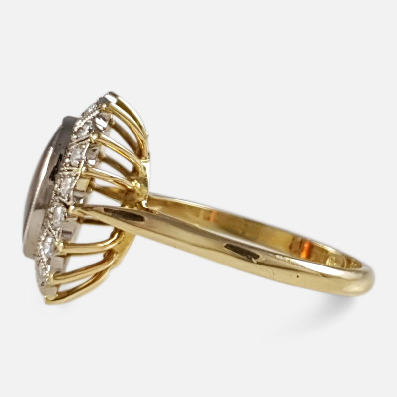 the ring viewed from the right side on