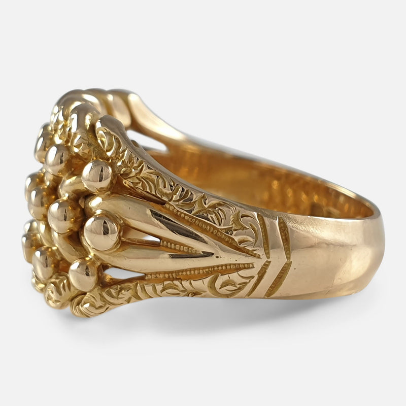 18ct Yellow Gold Keeper Ring, 1913
