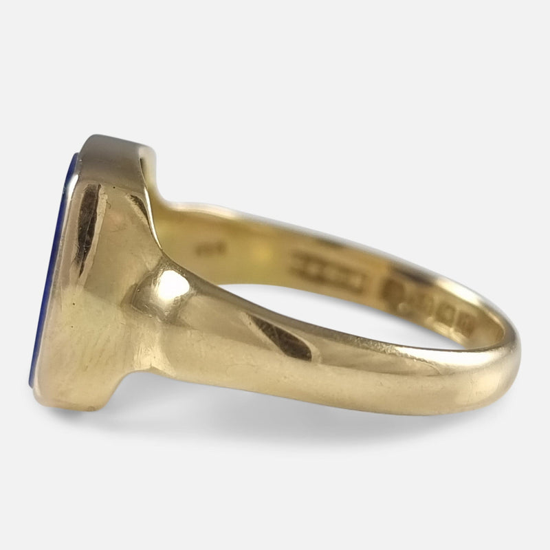 the ring viewed side on