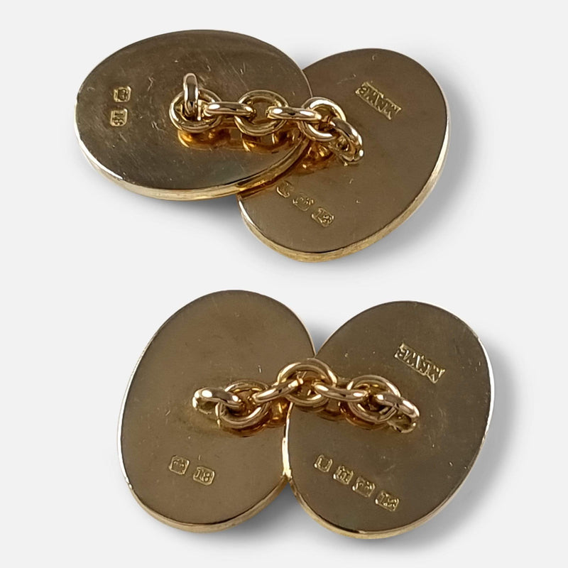 the back of the cufflinks