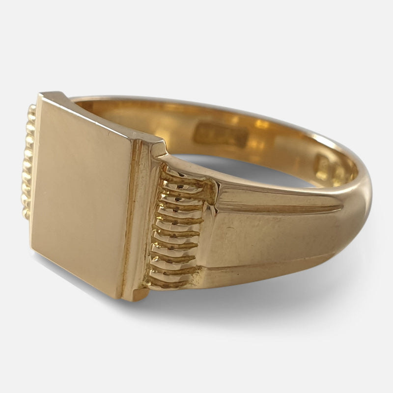 the ring viewed from the right side at a slight angle