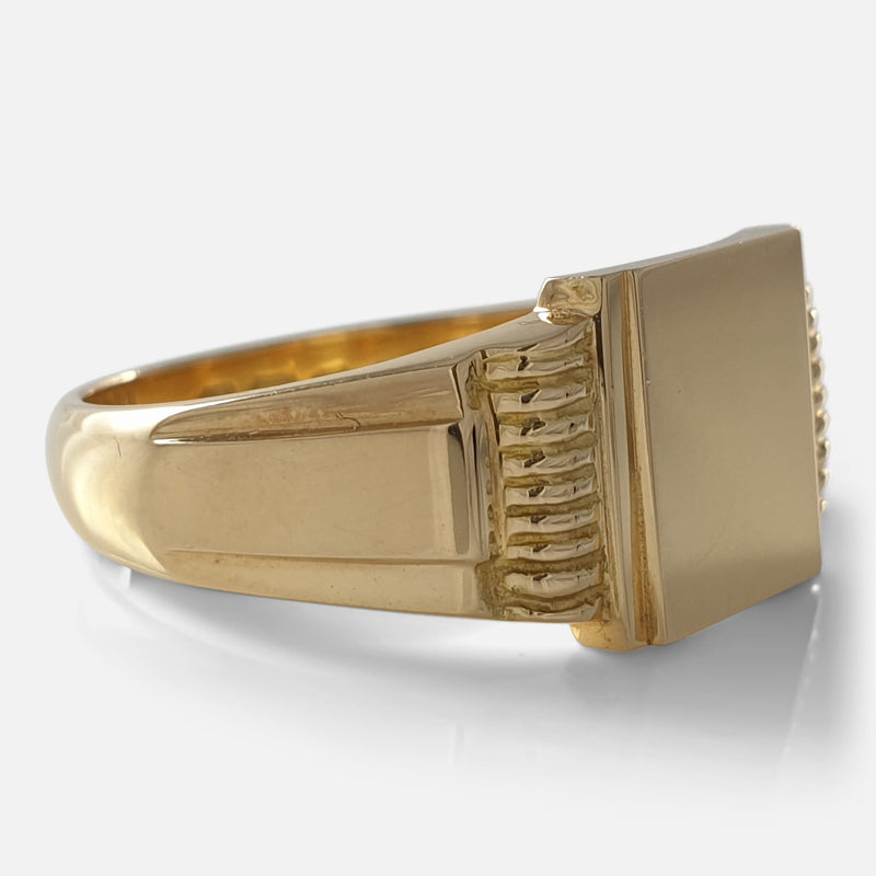 the ring viewed from the left side at a slight angle