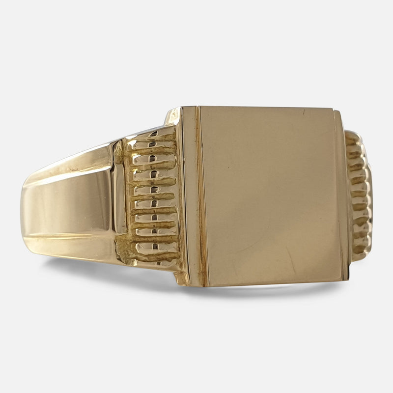 the ring viewed from the left side at a slight angle