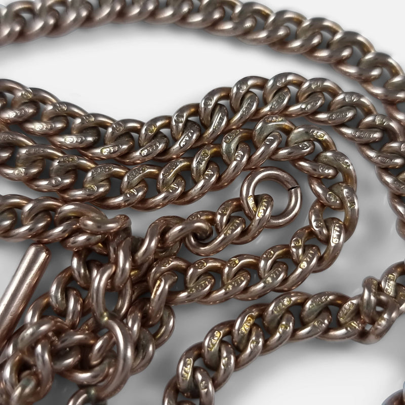 focused on the markings to the chain