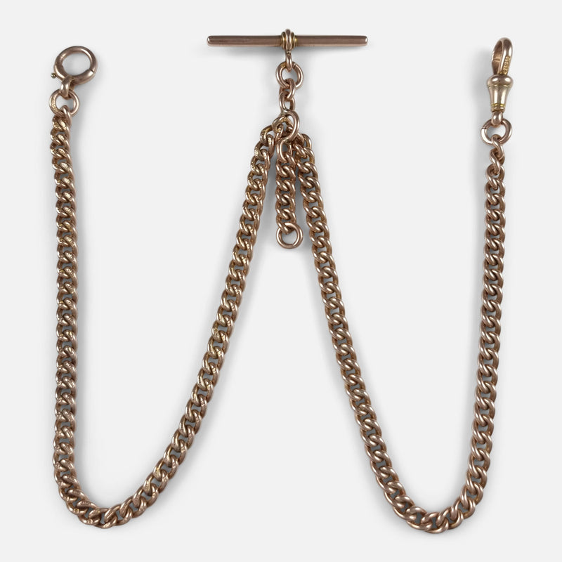 the chain laid out as it was originally intended to be worn