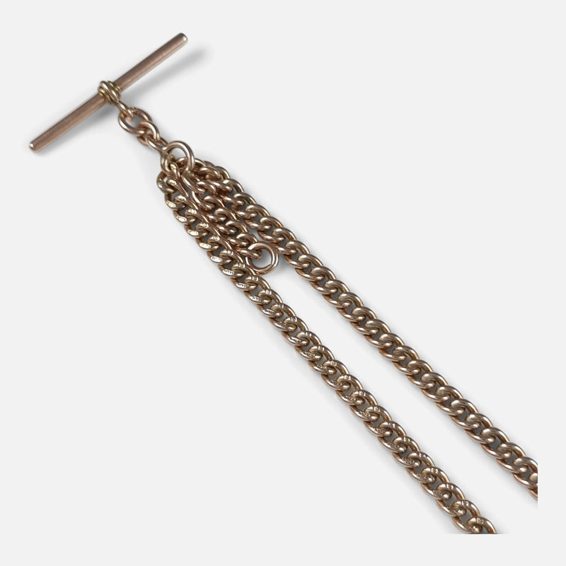a section of the chain in focus to include the T-bar