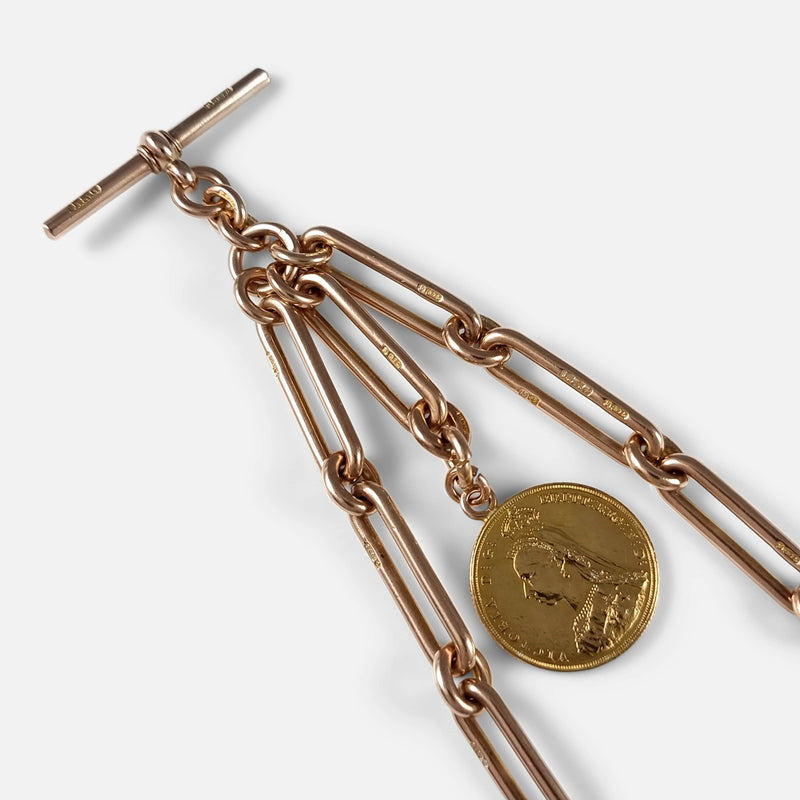 focused on a section of the chain to include T-bar and sovereign