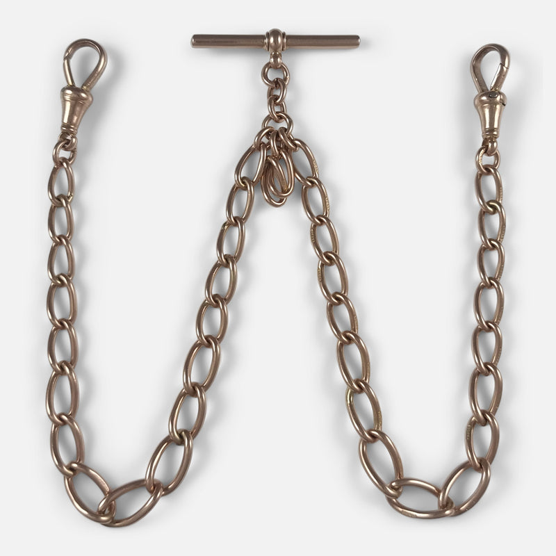 the chain laid out as its intended to be worn