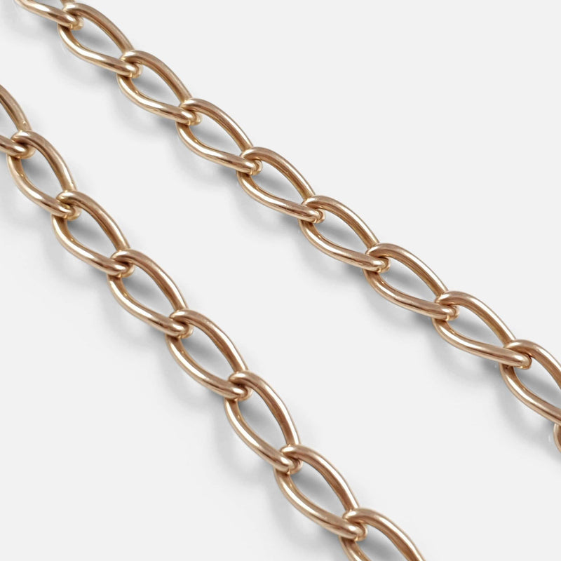 a section of the chain in focus