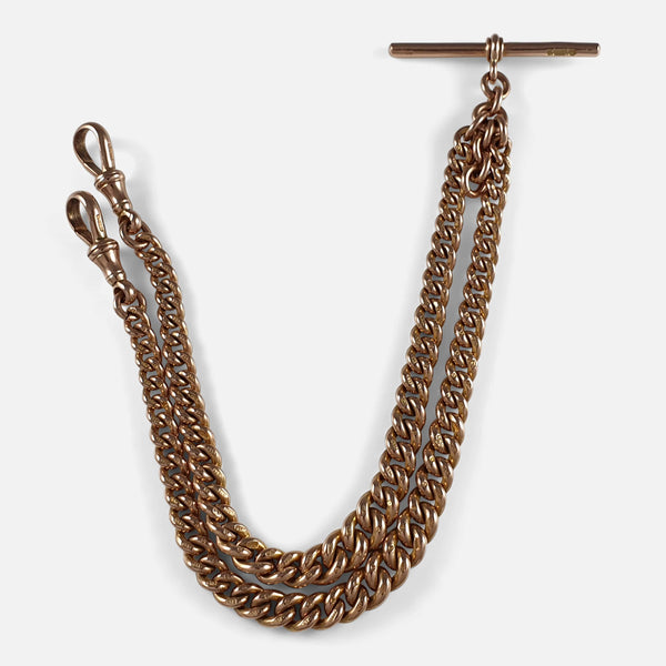 the albert watch chain viewed from the front