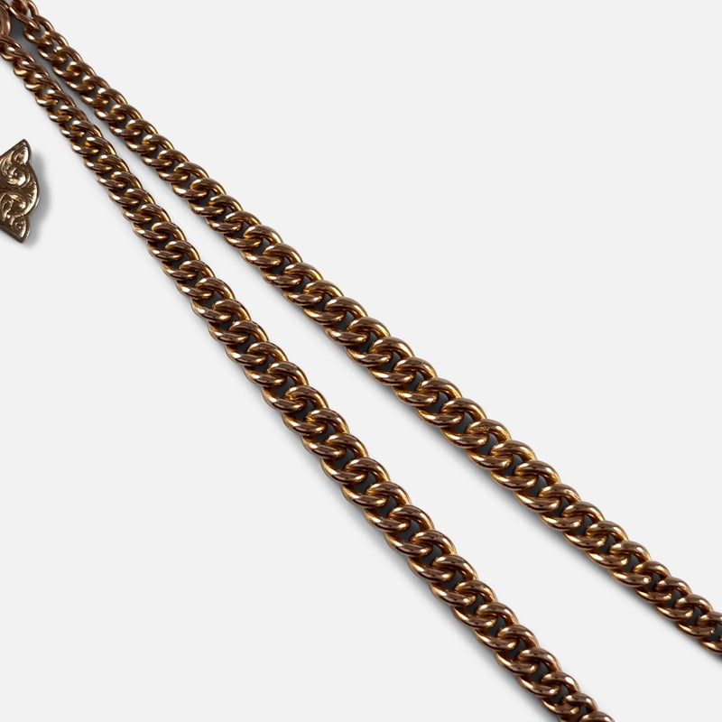 a section of the chain in focus