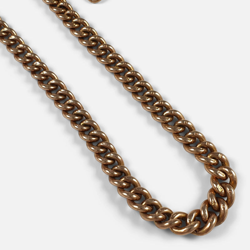 focused on a section of the chain