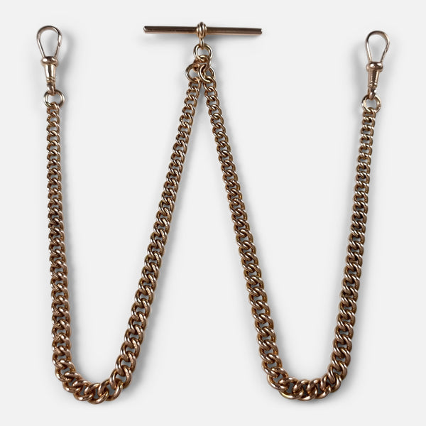 the chain resting in the position it was originally intended to be worn
